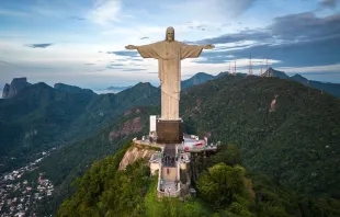 O Cristo Redentor, no Rio de Janeiro (RJ)