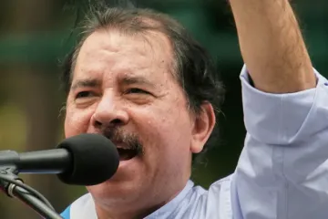 O presidente Daniel Ortega.