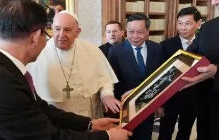 Encontro do papa Francisco com a delegação do Partido Comunista do Vietnã