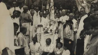 Imagem de Nossa Senhora de Fátima em Juazeiro do Norte, em 1953