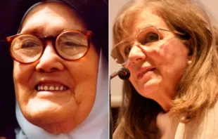 Irmã Lúcia e a médica Branca Pereira Acevedo