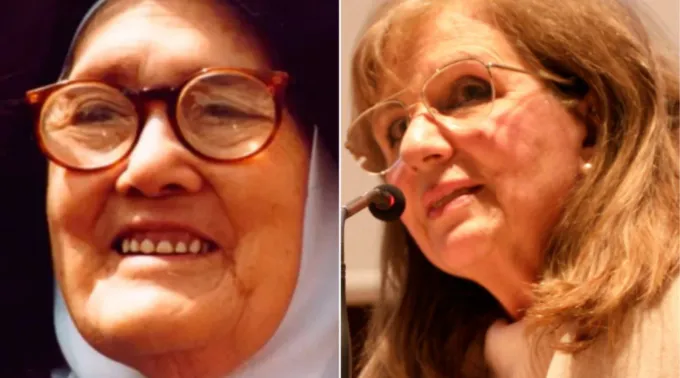 Irmã Lúcia e a médica Branca Pereira Acevedo
