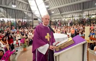 Padre Júlio Lancellotti na missa de 21 de dezembro