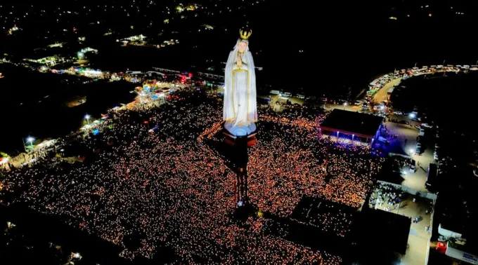Inauguração do monumento de Nossa Senhora de Fátima