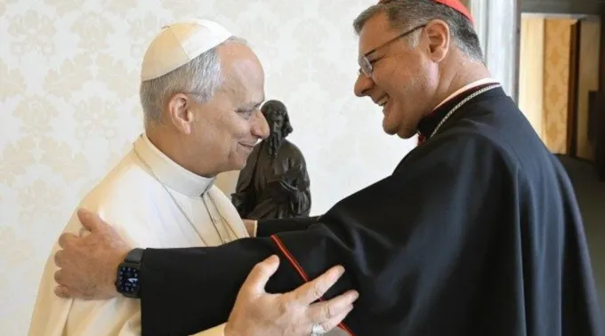 cardeal Paulo Cezar Costa e o papa Leão XIV