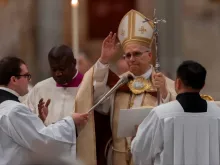 O papa Leão XIV celebrou hoje (25) as segundas vésperas da solenidade da conversão de São Paulo