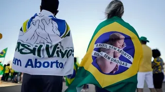 Marcha pela vida realizada pelo Movimento Brasil sem aborto, em Brasília