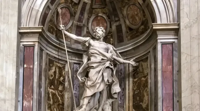 são Longuinho na basílica de São Pedro