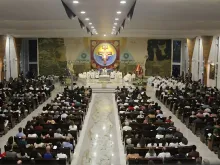 A basílica são Francisco de Assis fica na Quadra 915 da Asa Norte, em Brasília.