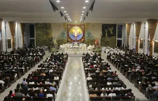 A basílica são Francisco de Assis fica na Quadra 915 da Asa Norte, em Brasília.