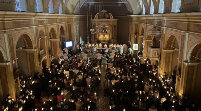Reinauguração do santuário de Nossa Senhora do Rosário de Pompeia