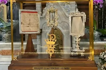 Relíquias de primeiro e segundo grau de são Vicente de Paulo