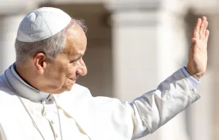 O papa Leão XIV na Audiência Geral de 17 de setembro de 2025.