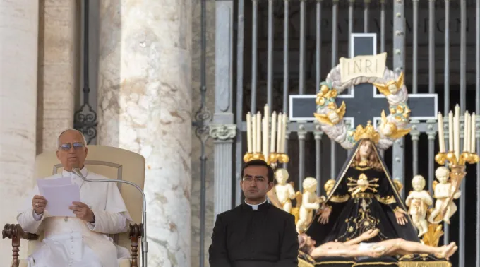 O papa na Audiência Geral desta quarta-feira. ?? 