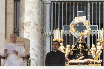O papa na Audiência Geral desta quarta-feira.