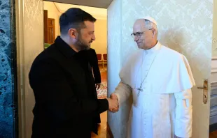 O papa Leão XIV e Zeenski em Castel Gandolfo
