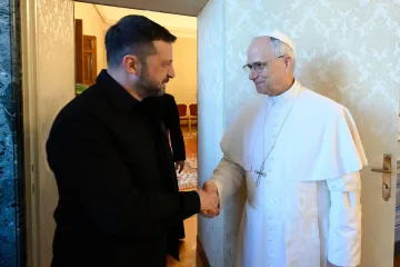 O papa Leão XIV e Zeenski em Castel Gandolfo