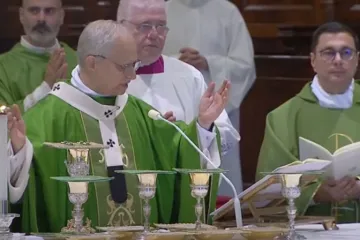 Papa Leão XIV na missa de 20 de julho de 2025.