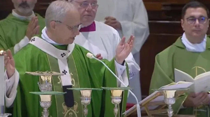 Papa Leão XIV na missa de 20 de julho de 2025. ?? 