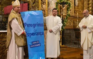 O cardeal Américo Aguiar na abertura do Jubileu 2025 na diocese de Setúbal