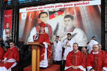 Dom Antonio Keller na Romaria dos beatos Manuel e Adílio
