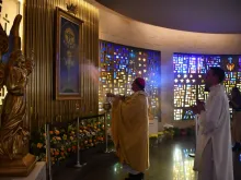 O arcebispo de Santa Maria (RS), Dom Leomar Antônio Brustolin na missa de encerramento da 82ª Romaria Estadual da Medianeira.