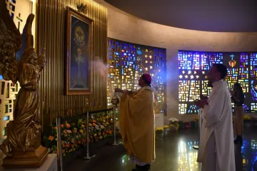 O arcebispo de Santa Maria (RS), Dom Leomar Antônio Brustolin na missa de encerramento da 82ª Romaria Estadual da Medianeira.