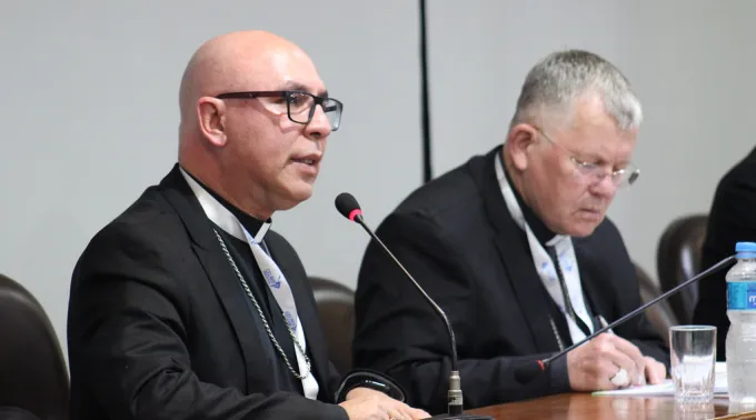 O bispo-auxiliar de Brasília, dom Ricardo Hoepers, secretário-geral da CNBB na 40ª Assembleia Geral Ordinária do CELAM. ?? 