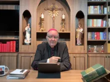 Dom Adair José Guimarães hoje (15), em seu vídeo intitulado “Oração da manhã” sobre “O chamado a conversão”.