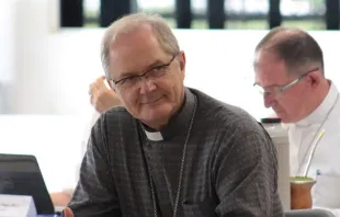 Dom Bruno Elizeu Versari na sede da CNBB, em Brasília em 13 de março