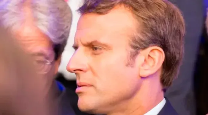 Presidente da França, Emmanuel Macron. ?? 