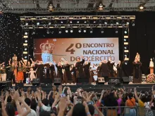 Momento do anúncio da data do 4º Encontro Nacional do Exército de São Miguel, no encontro do ano passado