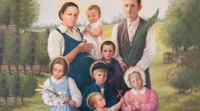 Retrato oficial da família Ulma. ?? 