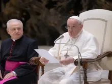 Papa Francisco em audiência geral no Vaticano em 9 de agosto de 2023.