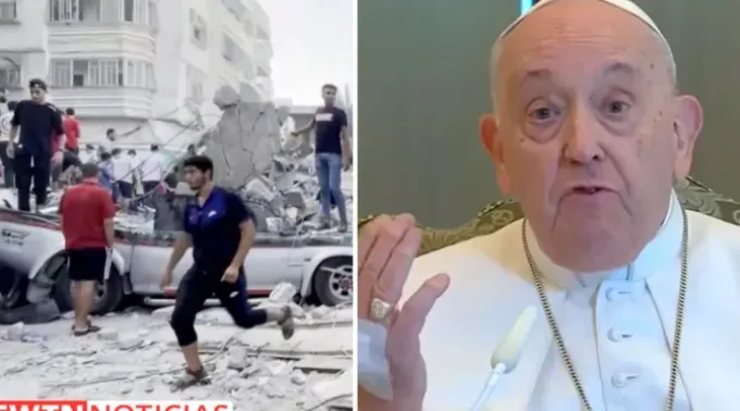 Cena da situação em Gaza – Papa Francisco. ?? 