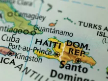 Haiti no mapa mundial.