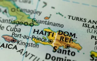 Haiti no mapa mundial.