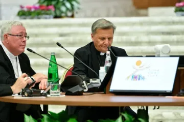 O cardenal Hollerich e o cardenal Mario Grech.