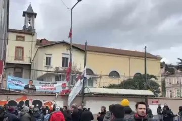 A igreja atacada pelo Estado Islâmico no domingo, 28 de janeiro, em Istambul.