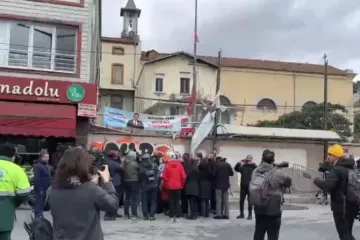 A Igreja atacada em Istambul (Turquia) .