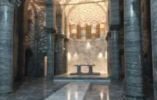 Igreja reconstruída.