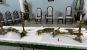 Vândalo tenta atear fogo em igreja no interior do Rio de Janeiro