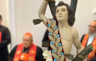 O Hospital dos Servidores, no centro do Rio de Janeiro foi visitado hoje (7) pela imagem peregrina de São Sebastião