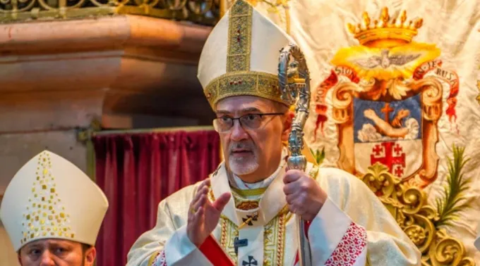 Cardeal Pizzaballa em missa pelo papa Francisco na Igreja do Santo Sepulcro em Jerusalém ?? 
