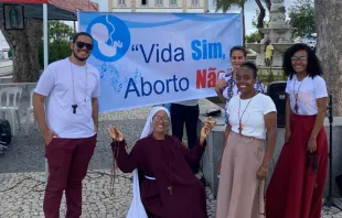 1ª edição do Ato pela Vida contra aborto, drogas e eutanásia em Salvador, em 29 de setembro de 2024.