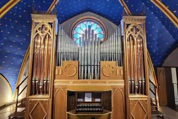 Órgão de tubos da Igreja Nossa Senhora do Perpétuo Socorro, conhecida como Igreja dos Arautos.