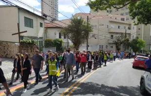 Via-sacra no bairro Paraíso, São Paulo (SP), em 2023
