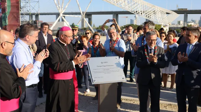 Inauguração do Parque Papa Francisco, em Lisboa, Portugal