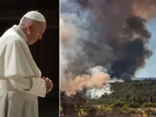 Papa Francisco / Incêndio florestal no Chile.
