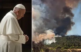 Papa Francisco / Incêndio florestal no Chile.